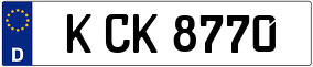 Trailer License Plate